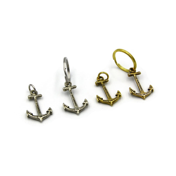 Anchor Keychain Pendant - Metal Field