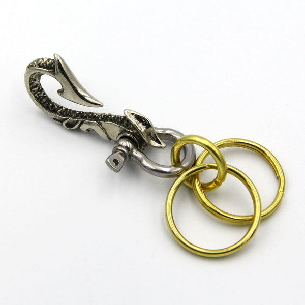 Handcrafted Men Key Chain Ring Manager - Metal Field