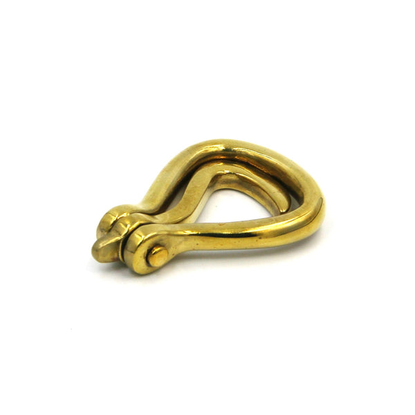 Hoof Pickup Shiny Brass Buckle 30-34mm Leather Craft Hardwares - Belt Buckles Brass
