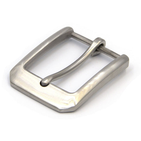 Stailness Steel Buckle Matte/Glass Leather Belt Buckles – Metal