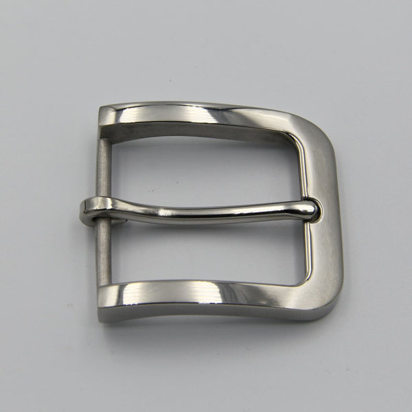 Hypoallergenic Stainless Belt Buckle 1 1/2’’ Shiny Glass Finish - Belt Buckles Stainless