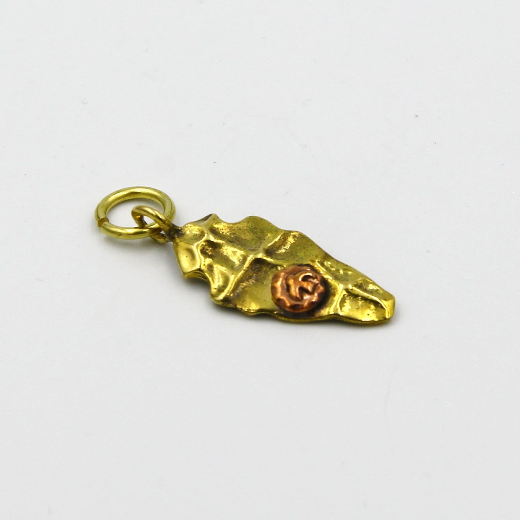 Japan Goros Style Stone Design Sun Eagle Pendant Vintage - Metal Field