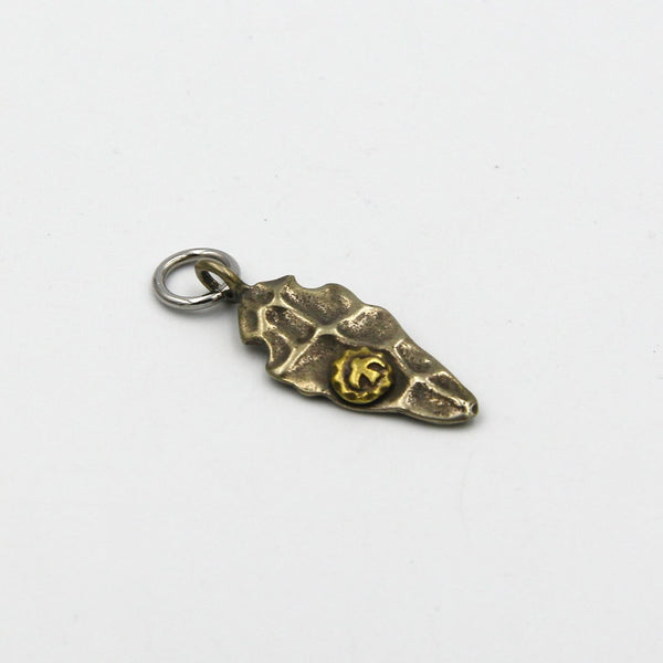 Japan Goros Style Stone Design Sun Eagle Pendant Vintage - Metal Field