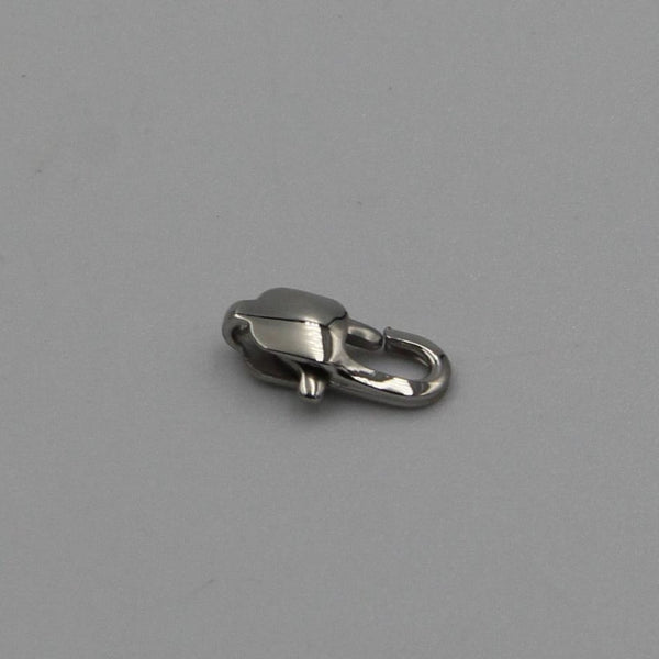 Flat Snap Closure, Jewelry Stainless Snap Hook, Necklace Bracelet Snap, Luxury Silver Hook