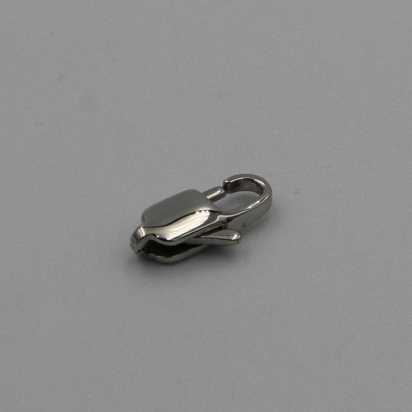 Flat Snap Closure, Jewelry Stainless Snap Hook, Necklace Bracelet Snap, Luxury Silver Hook