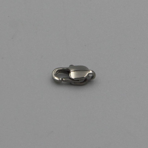 Flat Snap Closure, Jewelry Stainless Snap Hook, Necklace Bracelet Snap, Luxury Silver Hook