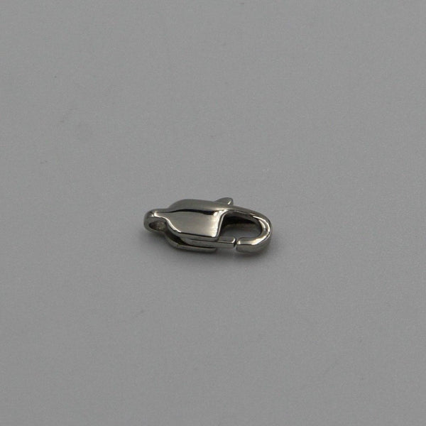 Flat Snap Closure, Jewelry Stainless Snap Hook, Necklace Bracelet Snap, Luxury Silver Hook