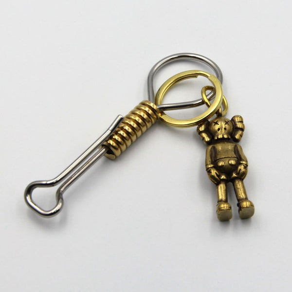 KAWS Keychain Key Ring Best Brass Cool Holder - Metal Field
