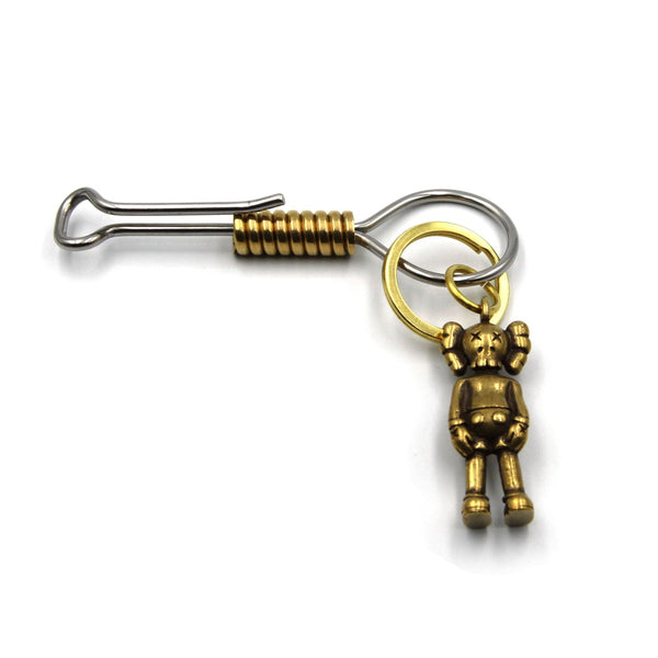 KAWS Keychain Key Ring Best Brass Cool Holder - Metal Field