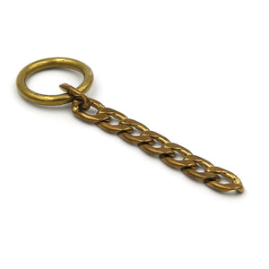 Keychains Chain Brass Design - Metal Field Shop