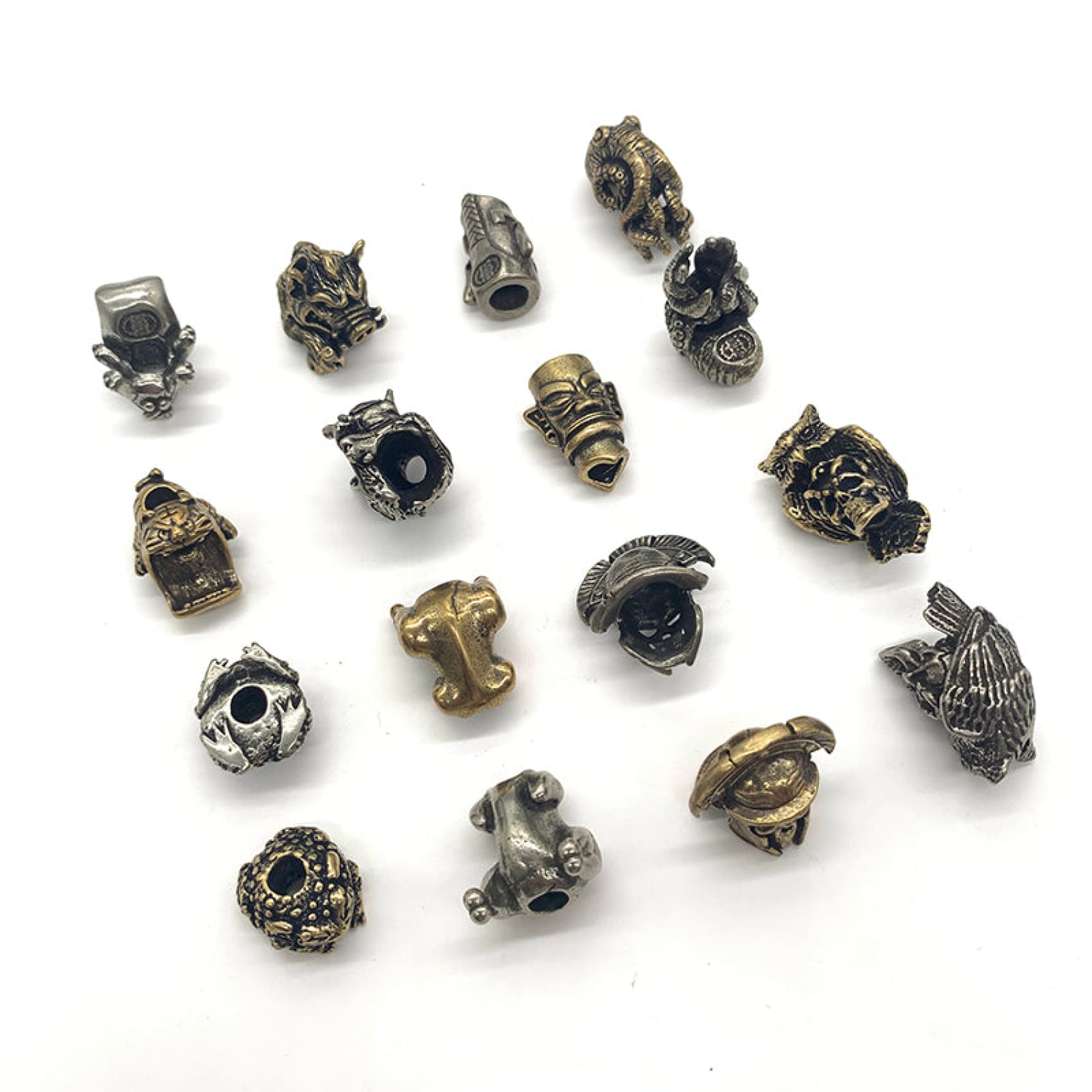 Paracord Bead Brass Knife Lanyard Beads EDC Tool Charm – Metal