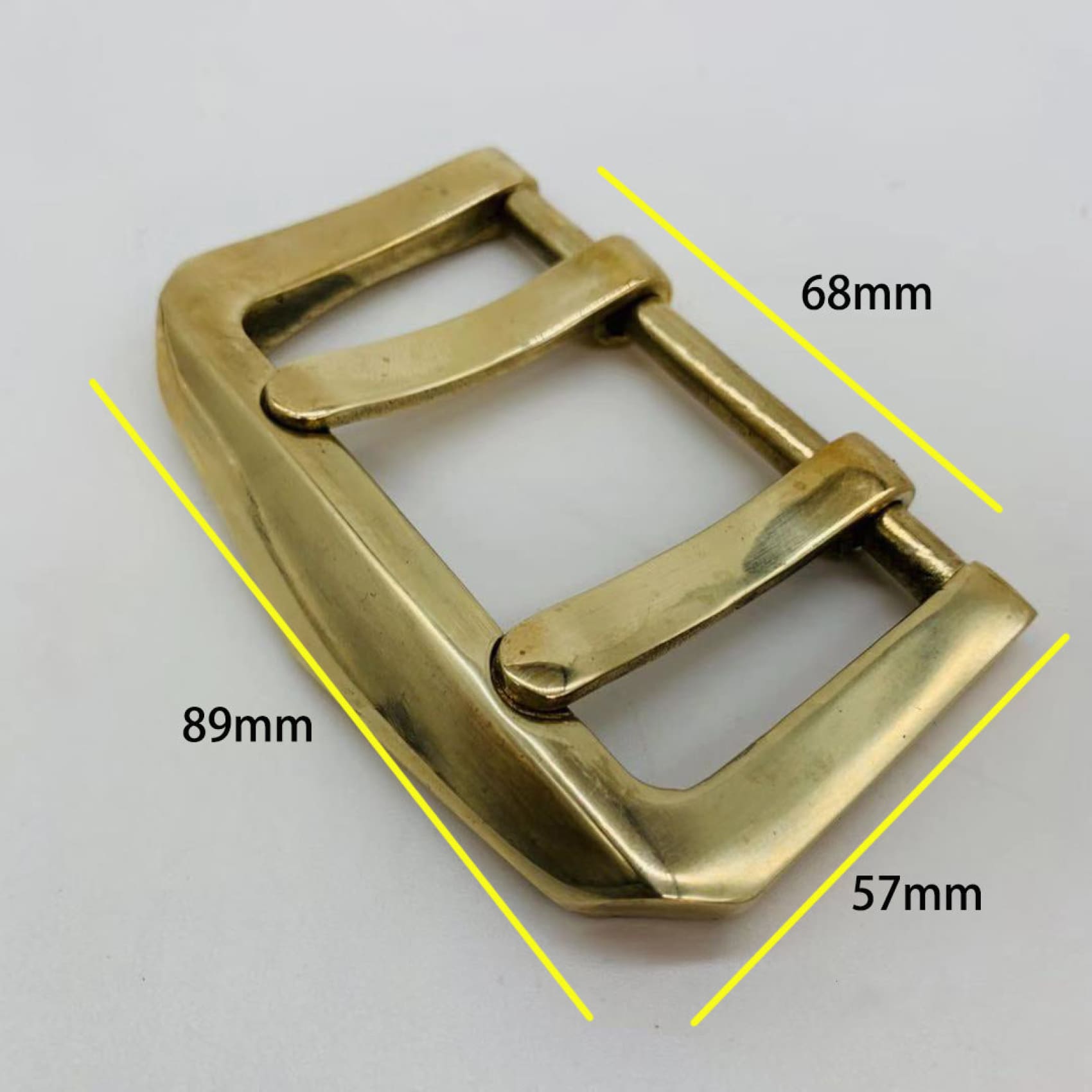 Large Brass Belt Buckle For Leather Belts,68mm Inner Diameter - Belt Buckles Brass