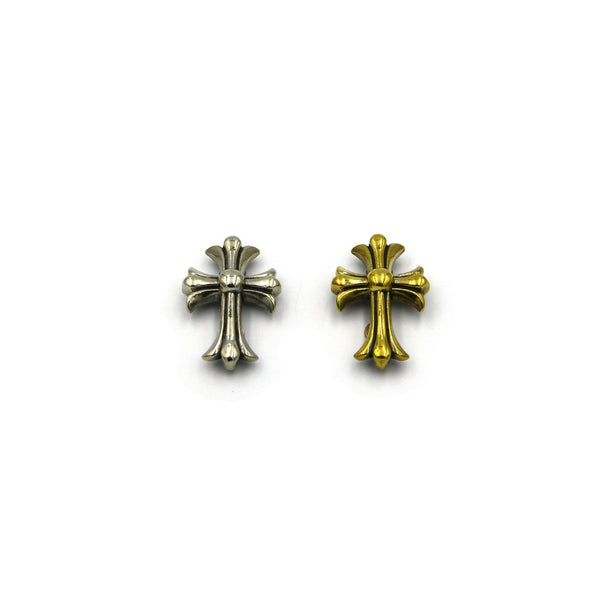 Cross Heart Silver Gold Conchos Screwback Studs Leather Goods DIY Rivets - Metal Field