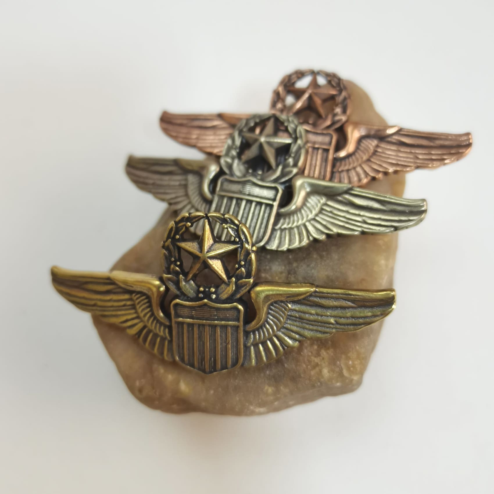 US Senior Pilot Wings Concho,US Air Force Badge Concho Screw Rivets Back,Leather Embellishment Hardwares