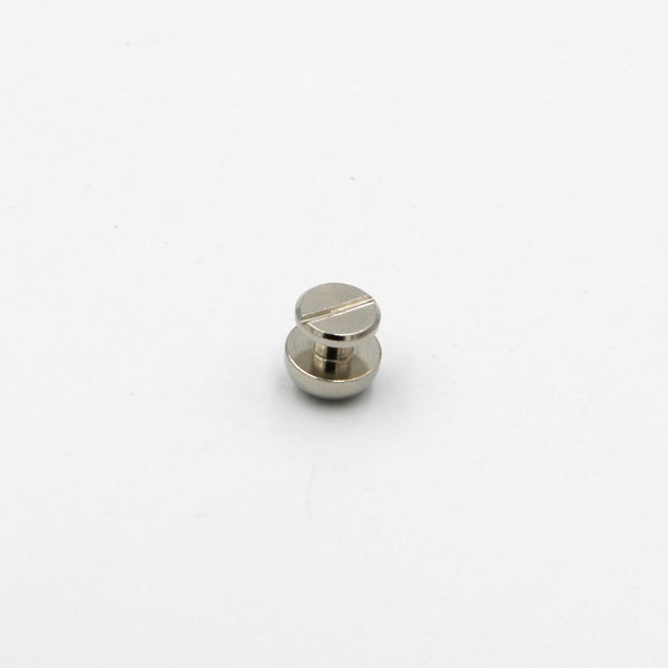 Leather Screw Button Post Silver Mushroom Studs Rivet 10mm