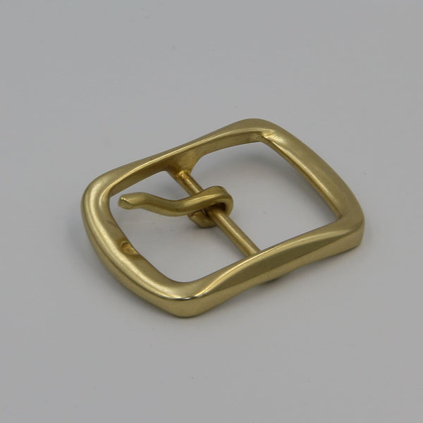 Men Belt Buckle Brass Cowboy Classic Pin 40mm - Metal Field Shop