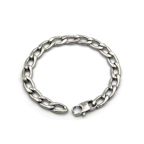 Mens Chain Bracelets Stainless Steel Popular for Men Cuff Stainless Steel Accessories - Metal Field