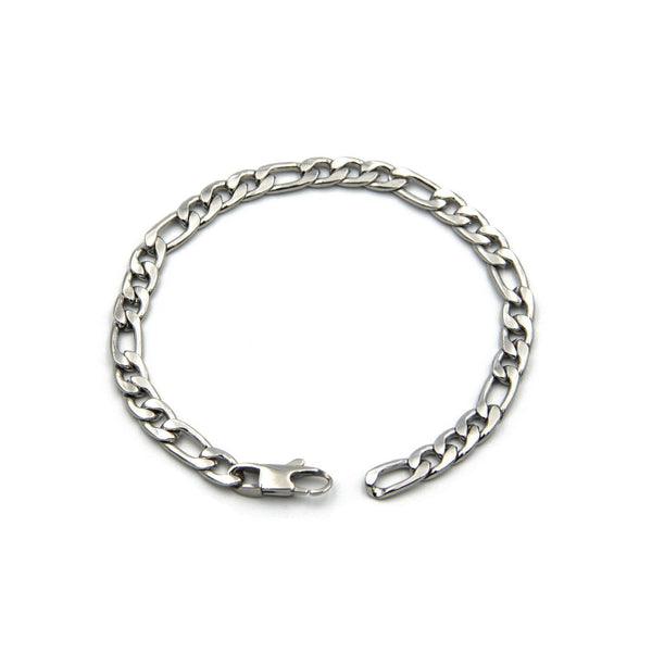 Attention-Getting Design High Quality Silver Color Bracelet for Men - Style  C097 – Soni Fashion®
