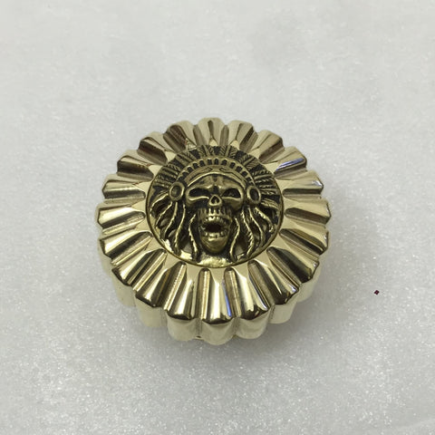 Motorcycle Brass Indian Gas Cap Fuel Tank Caps Cover Mount Sportster 883/48/1200 - Motor Fuel Tank Cap