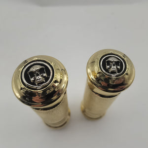 Motorcycle Custom Brass Skull Hand Grips For Motor Bike 8883/48/1200 - motorcycle brass parts