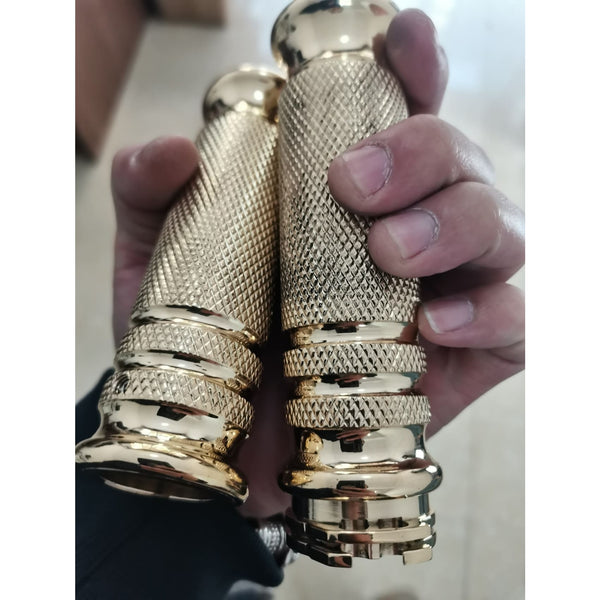 Motorcycle Custom Brass Skull Hand Grips For Motor Bike 8883/48/1200 - motorcycle brass parts