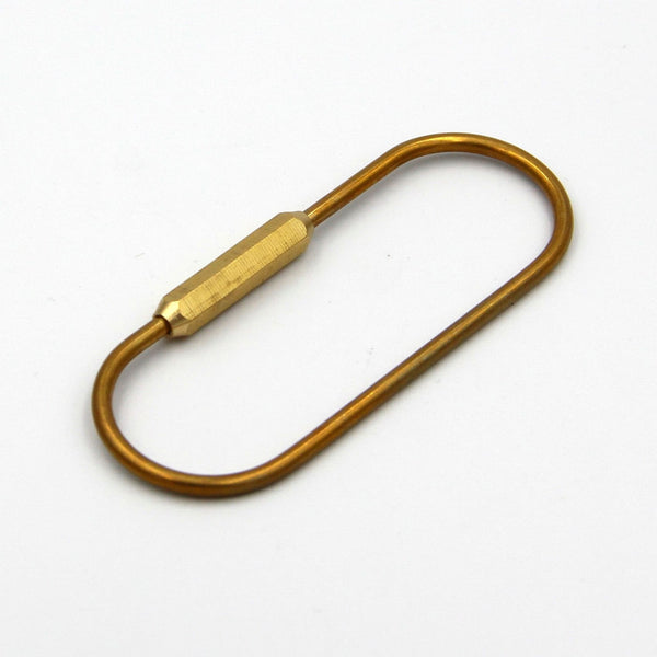 O Shape Brass Wired Key Chain Holder - Metal Field