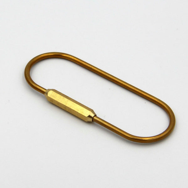 O Shape Brass Wired Key Chain Holder - Metal Field