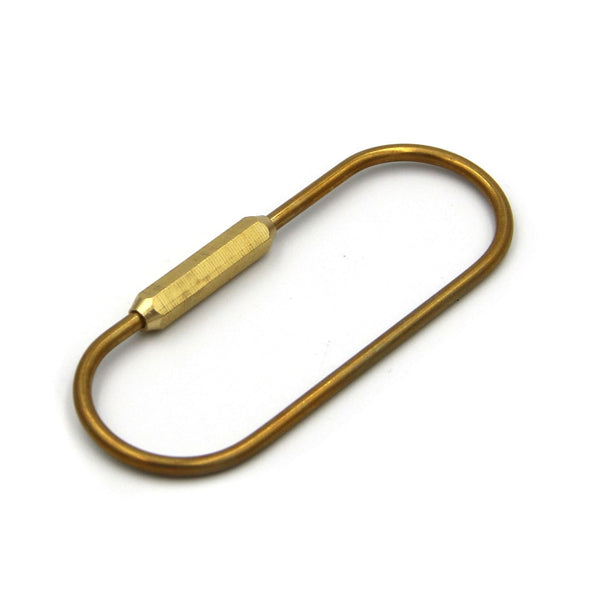 O Shape Brass Wired Key Chain Holder - Metal Field