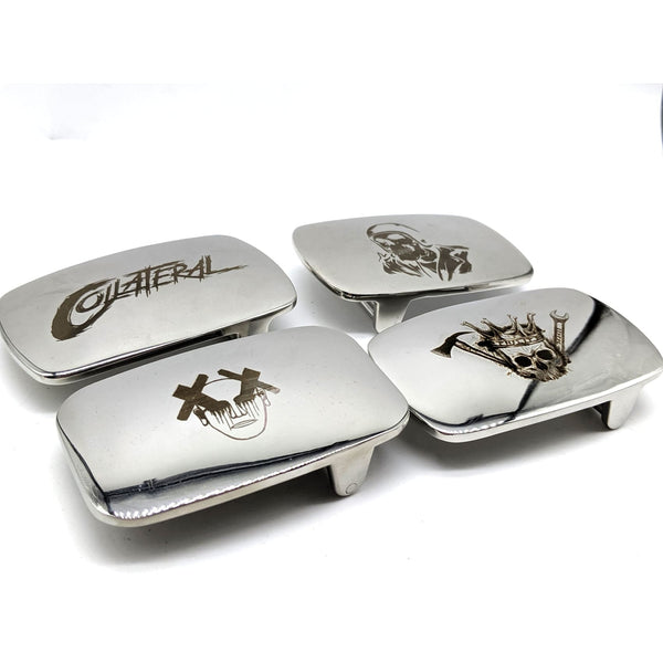 Personalized Logo Brass&Stainess Belt Buckle Laser Engraving Custom Made - stainless buckle