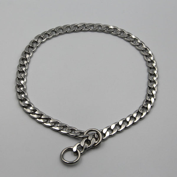 Stainless Steel Dog Choke Chain Collar Puppy Necklace Pets Choke Collar