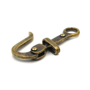 Pirate Hook Copper Buckle Retro Western Cowboy Belt Clip - 1pcs - Belt Buckles