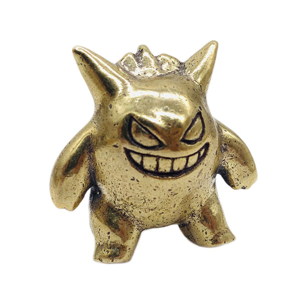 Pokemon Gengar Ghost Desk Children Knick Knack Sculpture Gifts - brass statue