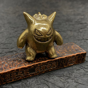 Pokemon Gengar Ghost Desk Children Knick Knack Sculpture Gifts - brass statue