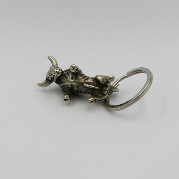 Brass Bull Keyring,Bull Pendant Keychain,Gift For Kids