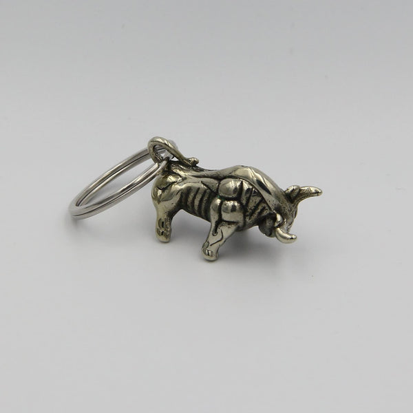 Brass Bull Keyring,Bull Pendant Keychain,Gift For Kids