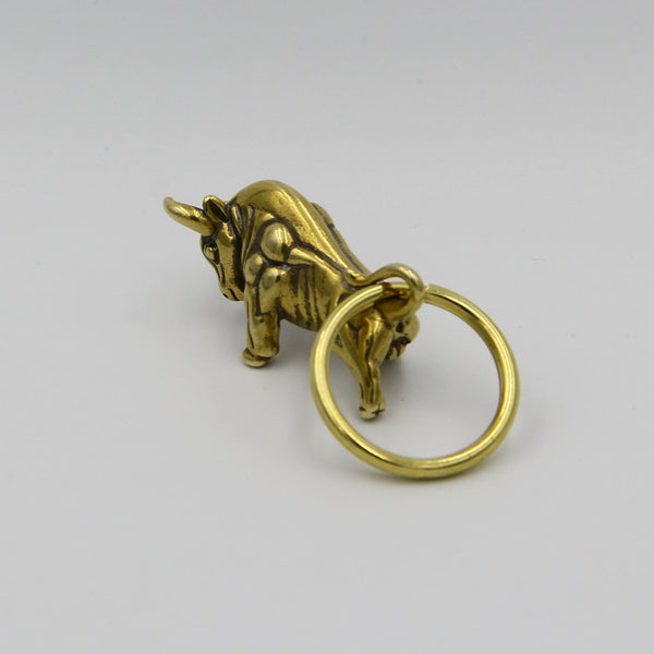 Bull Brass Keychain Zodiac - Metal Field