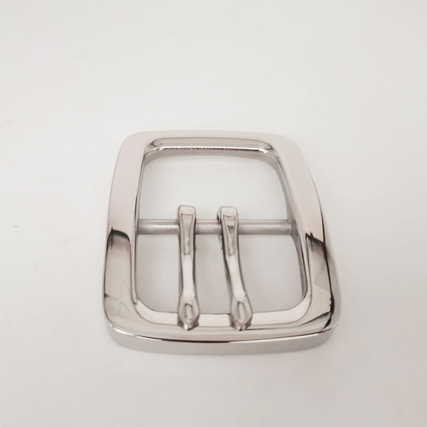 Premium Stainless Steel Double Pin Buckle Anti Allergy Belt Buckle 40 mm - Belt Buckles Stainless