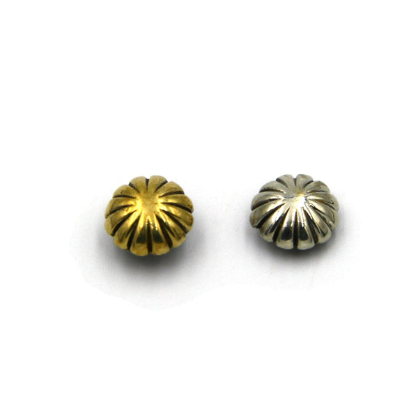 Pumpkin Conchos Leather Craft Decoration Accessories,Brass&Silver Color,Screwback Rivets - Concho