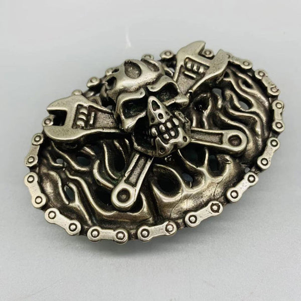 Punk Style Skull Buckle Heavy Metal Belt Buckle - Belt Buckle