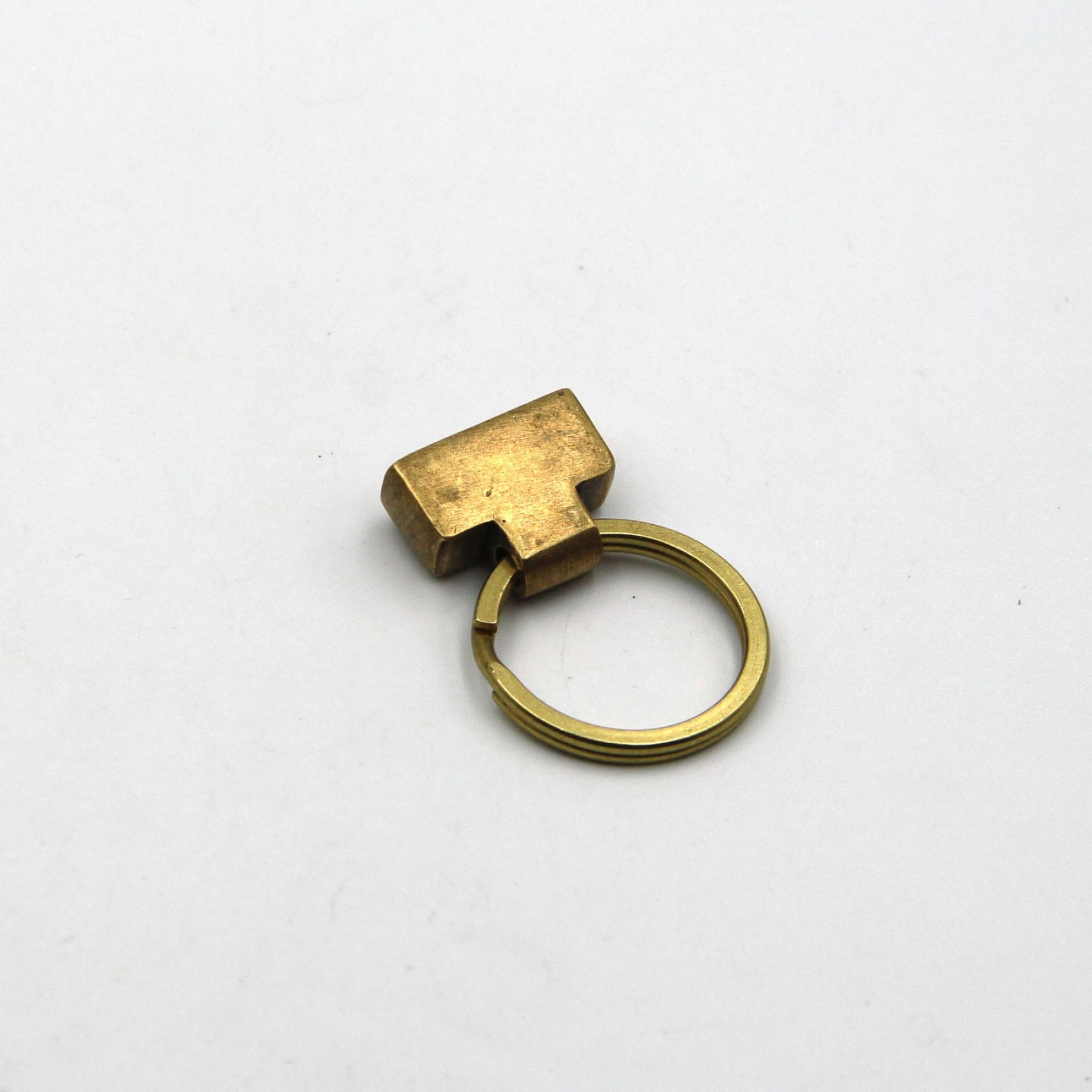 Retro Brass Leather Key Fob Auto Keychain Key Cover - Keychains