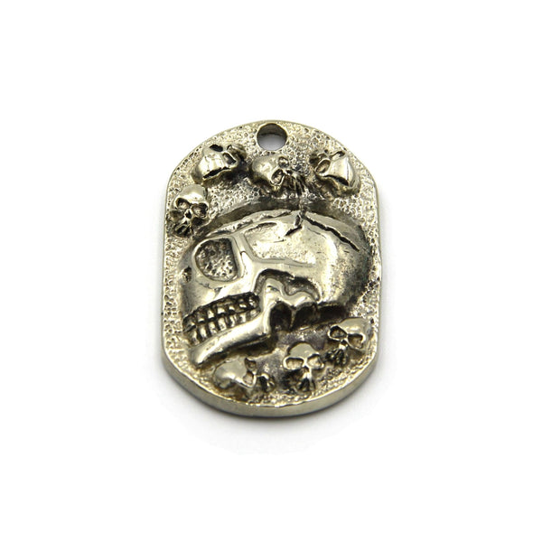 Skull Pendant Old Silver - Metal Field