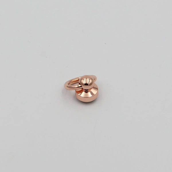 Rose Gold/Gold/Silver Swivel Ring Loop Rivets Leather Screws with Loop - Rose Gold / 1pcs - Rivets