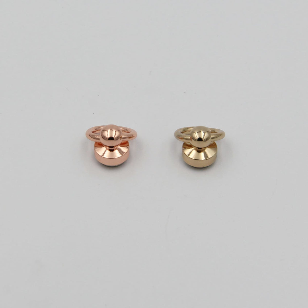 Rose Gold/Gold/Silver Swivel Ring Loop Rivets Leather Screws with Loop ...