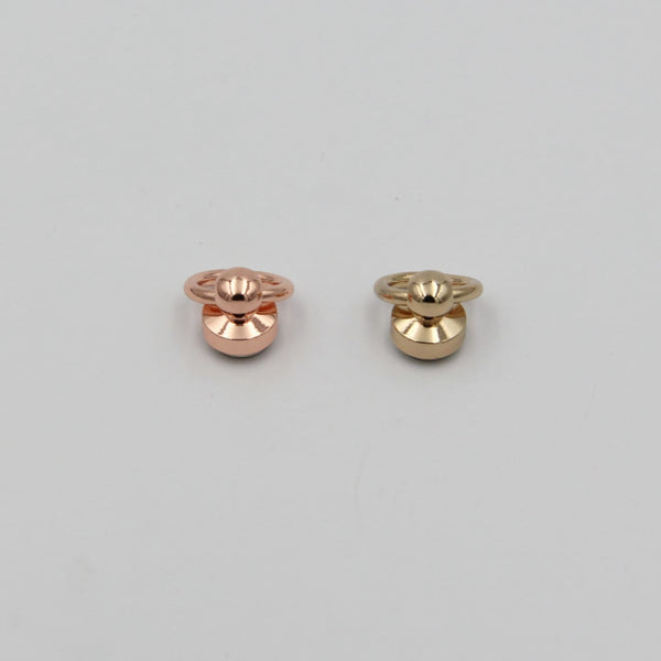 Rose Gold/Gold/Silver Swivel Ring Loop Rivets Leather Screws with Loop - Rivets