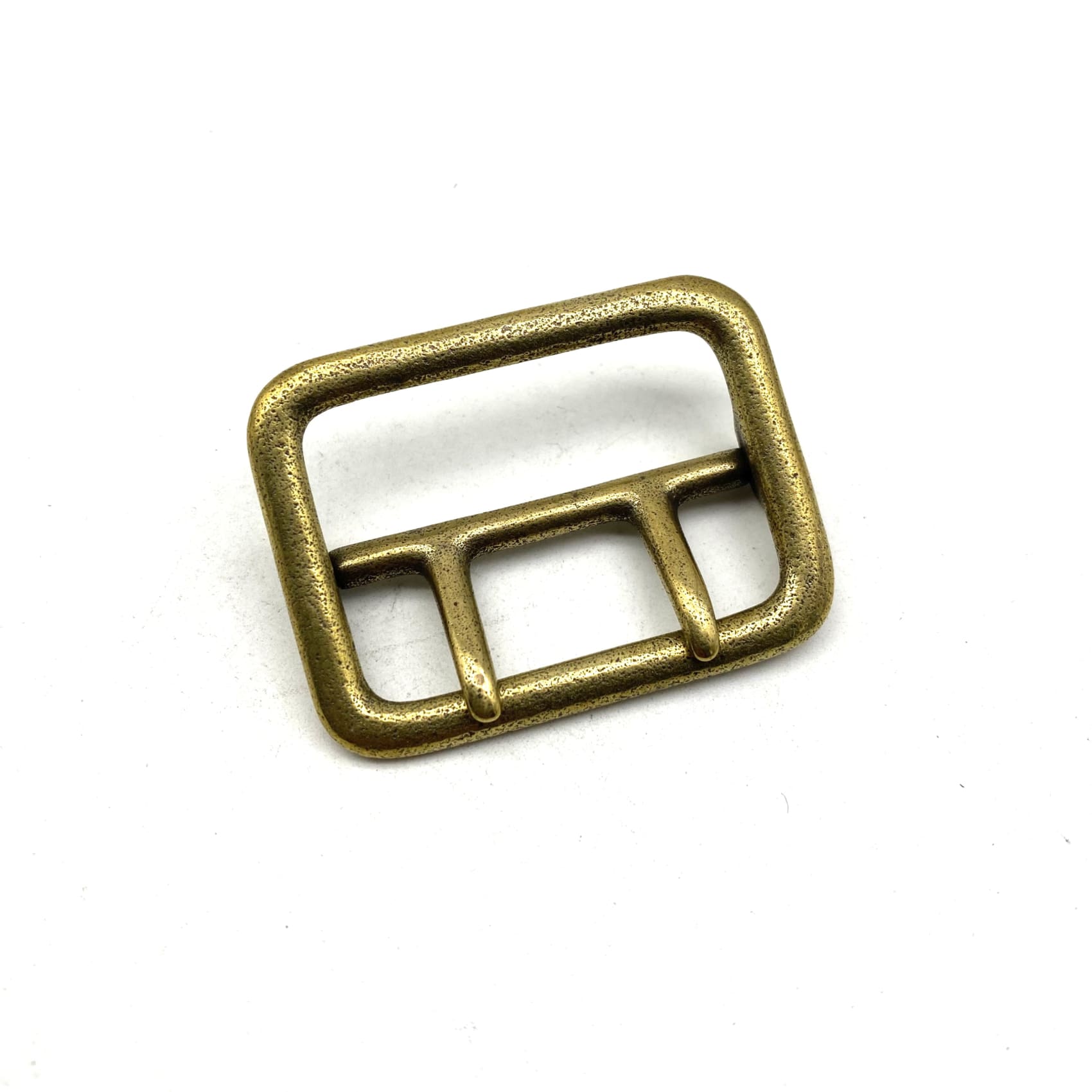 Sam Browne Buckle Large Buckle Double Pin Brass 45 mm - Belt Buckles Brass