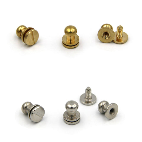 Bulk 1/4 Brass Chicago Screws 50-100-500 Count ⋆ Hill Saddlery