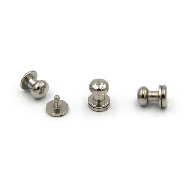 Brass Screw Button 10x9x10 mm - Metal Field Shop