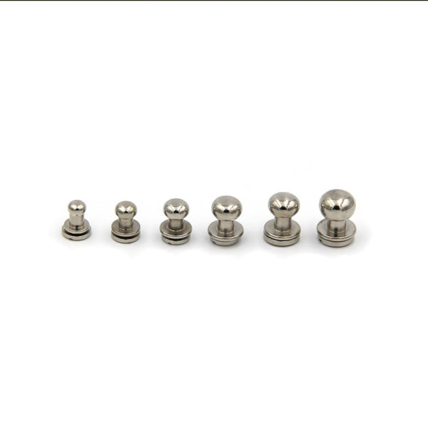 Brass Screw Button 11x10x12 mm - Metal Field Shop