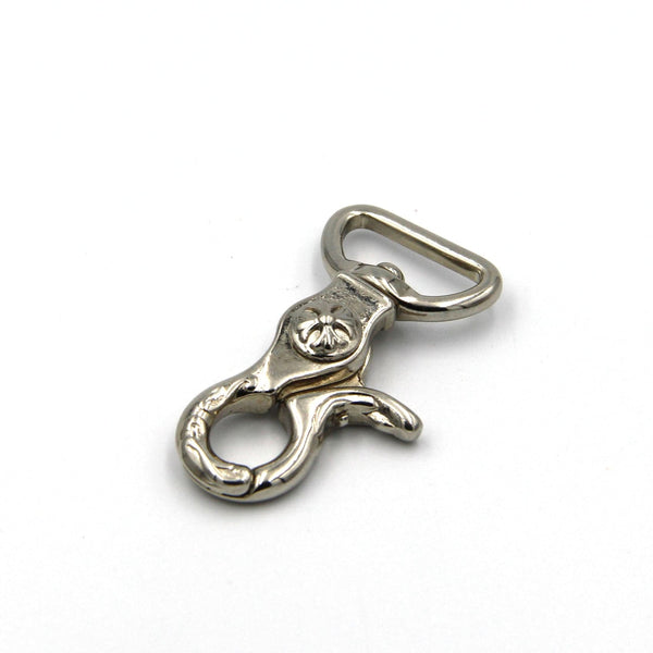 Shiny Silver Swivel Bolt Snap Hook - Metal Field