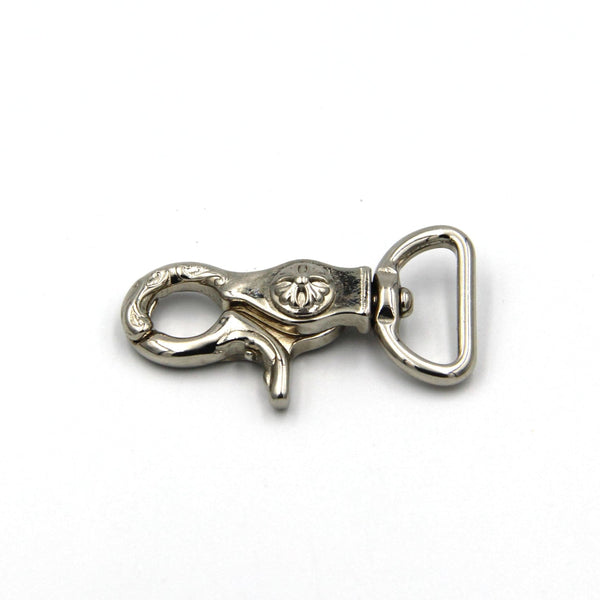 Shiny Silver Swivel Bolt Snap Hook - Metal Field